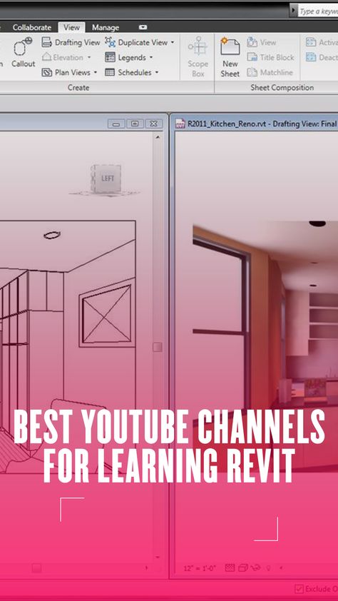 Revit is one of the most advanced and preferred Autodesk software that you can do modelling with Building Information Technology. We have listed the best YouTube channels for you to follow to learn Revit and BIM. Revit Hacks, Revit Tutorial Architecture, Revit Tips, Arch Presentation, Best Youtube Channels, Revit Tutorial, Architecture Blueprints, Interior Architecture Drawing, Facade Architecture Design