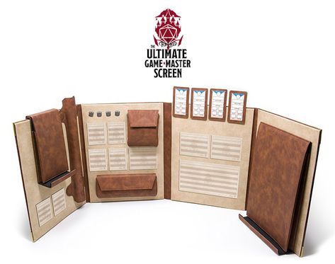 The Ultimate Game Master Screen: Customizable & Affordable by The Ultimate Game Master — Kickstarter Dm Screen Diy, Dungeons And Dragons Board, Dnd Crafts, Dm Screen, Game Master, Tablet Holder, Diy Paper, Dungeons And Dragons, Zelda