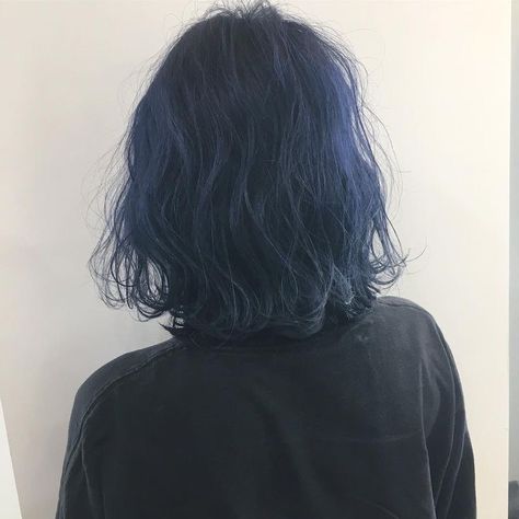 Coraline Blue Hair, Quick Braids Hairstyles, Hairstyle For Black Hair, Black Hair Hairstyles, Natural Hair Hairstyles, Hairstyle Natural Hair, Indigo Hair, Midnight Blue Hair, Blue Hair Aesthetic