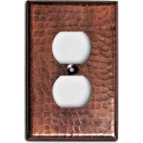 Monarch Abode 1-Gang Oil Rubbed Bronze Duplex Standard Wall Plate in the Wall Plates department at Lowes.com Duplex Wall, Decorative Switch Plate, Electrical Outlet Covers, Outlet Plates, Copper Wall, Outlet Cover, Old Wall, Wall Plates, Switch Plate Covers