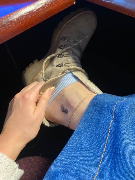 Tiny Cowboy Boot Tattoo, Yee Haw Tattoo, Small Cowboy Tattoo, Boot Tattoo, Cowboy Boot Tattoo, Tattoo 2024, Cowboy Tattoos, Yee Haw, Cowboy Boot