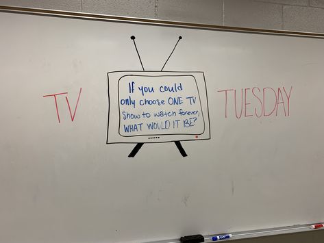 Tuesday Morning Questions For Students, Whiteboard Questions, Whiteboard Messages, Teacher Info, Classroom Goals, Building Classroom Community, Daily Journal Prompts, Daily Writing Prompts, Classroom Board