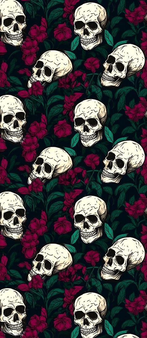 Red And Black Wallpaper, Trippy Designs, Witchy Wallpaper, Goth Art, Skulls And Roses, Bangle Bracelets With Charms, Pretty Wallpaper Iphone, Color Inspo, Landscape Wallpaper