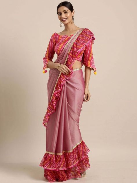 Fancy Sarees: Buy Exclusive Designer Fashion Sarees Online Pola Blus, Party Saree, Long Blouse Designs, Bollywood Party, Blouse Design Images, Sari Blouse Designs, Gaun Fashion, Border Saree, Saree Blouse Patterns