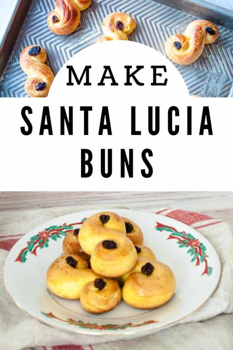 Saint Lucia Buns Recipe, Santa Lucia Buns, St Lucy Buns, St Lucia Day Activities For Toddlers, St Lucia Buns Recipe, St Lucia Day Food, St Lucia Day Traditions, St Lucy Feast Day, St Lucia Food