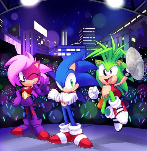 Sonic Underground Fanart, Sonic Wallpaper, Sonic Underground, Princesas Disney Anime, Sonic The Movie, Sonic Heroes, Sonic Characters, Sonic Funny, Sonic Fan Characters