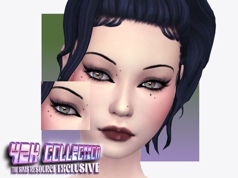 The Sims Resource - Y2K Grunge Eyeshadow Sims 4 Messy Cc, Sims 4 Cc Makeup Eyeshadow, Sims 4 Eyeshadow, Grunge Eyeshadow, Cc Accessories, Cc Makeup, Characters Aesthetic, Y2k Makeup, Cc Sims4