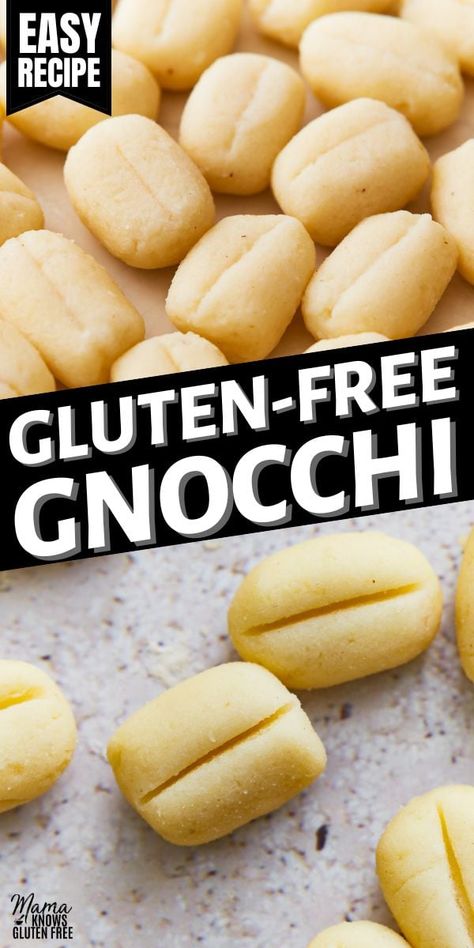 Learn how to make gluten-free gnocchi with just a few simple ingredients and a bit of prep. These soft and pillowy gluten-free gnocchi are an Italian dinner staple! Homemade Gluten Free Gnocchi, Gluten Free On A Budget, Simple Gluten Free Dinner Recipes, Gf Gnocchi, Recipes For Dinner Gluten Free, Gluten Free Gnocchi Recipes, Gluten Free Tortellini, Dinner Ideas Gluten Free, Gluten Free Pasta Dough