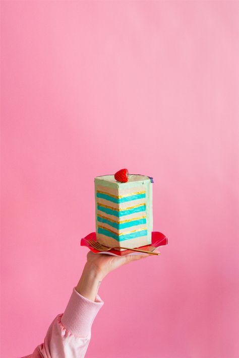 Cake Photoshoot, Cake Photography, Oh Happy Day, Mason Jar Crafts Diy, Piece Of Cake, Colorful Cakes, Breakfast Cake, Upcycled Crafts, Photo Cake