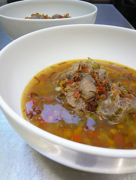 Oxtail Soup Oxtail Soup Recipe, Ox Tail, Food From Different Countries, Oxtail Soup, Indonesian Cuisine, The Soup, Indonesian Food, Slow Cooked, The Balcony