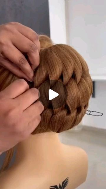 Cute Bun Styles, Advance Hairstyles, Long Hair Bun Styles, Bridal Hairstyles For Long Hair, Wedding Hairdo, Hairstyle Videos, Tutorial Eyeshadow, Cute Buns, Hairdo Wedding