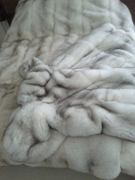 Homemade Blankets, Fur Blankets, Fox Blanket, Fur Bedding, King Size Blanket, Fox Coat, Smoky Blue, Fur Accessories, Fur Throw Blanket