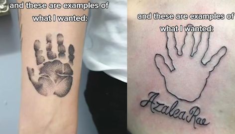 Husband Tattoo, Matching Tattoo, Weird News, Cursive Writing, Something Went Wrong, Something Else, Tattoo Artist, Paw Print Tattoo, I Tattoo