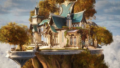 ArtStation - Elven Ascent - UE5 Game Environment, Raghav Verma Elf Architecture, Fantasy Elf, Game Environment, Unreal Engine, 4 Months, Creating Art, Elf, Concept Art, Art Design