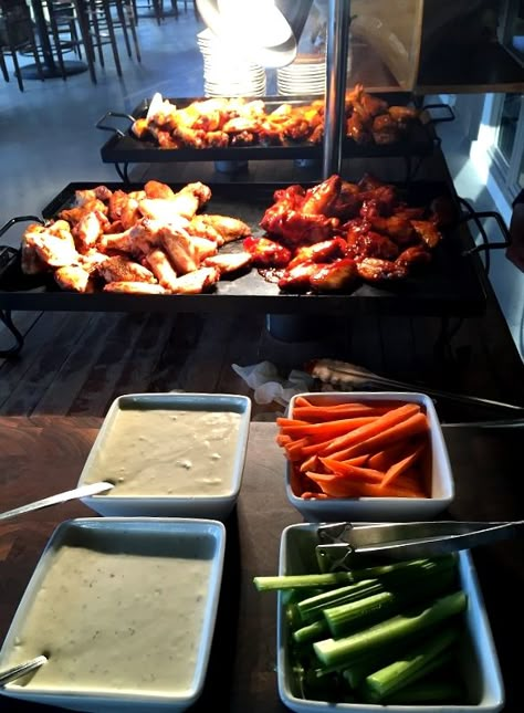 Chicken Wing Station Chicken Wing Station Wedding, Wing Party Bar, Wing Bar Ideas, Chicken Wing Bar Wedding, Chicken Wings Wedding, Wing Bar Wedding, Chicken Wing Bar Party Ideas, Wing Meal Ideas, Wing Bar Party Ideas