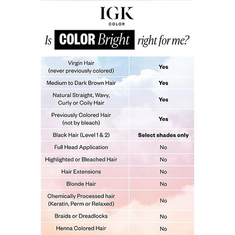 IGK Bright One-Step Bleach & Color Kit #taswiquh #One_Step_Hair_Bleach #Bright_Hair_Color_Kit #IGK_Hair_Care #DIY_Hair_Color #Bold_Color_Transformation #Quick_Bleach_and_Dye #Vibrant_Hair_Color #Salon_Quality_Hair What It Is A bleach-and-color kit that adds pops of color to medium to darker hair in a single application. https://sovrn.co/4r6coji Bleaching Black Hair, Hair Levels, Darker Hair, Henna Color, Hair Bleach, Diy Hair Color, Vibrant Hair, Bright Hair, Coily Hair