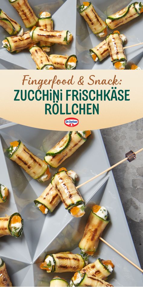 Dieses leckere Rezept mit Gemüse darf auf keiner Party fehlen. Die Röllchen sind schnell und einfach zubereitet und lassen sich außerdem gut vorbereiten. Dr. Oetker Rezepte, Zucchini Röllchen mit Frischkäse, Zucchini Frischkäse Röllchen, Fingerfood Rezept, Snack Idee, Zucchini Röllchen Rezepte, Zucchini Rezepte schnell, Zucchini Rezepte, Gemüse Rezepte, Zucchini, Snack Platte Ideen, Zucchinirezepte, Fingerfood vorbereiten, Fingerfood Rezepte schnell, Snack Ideen, Fingerfood Ideen kalt Zucchini Snacks, Party Snacks Finger Foods, Mini Burgers, Party Finger Foods, Party Buffet, Food To Go, Party Snacks, Fajitas, Finger Food