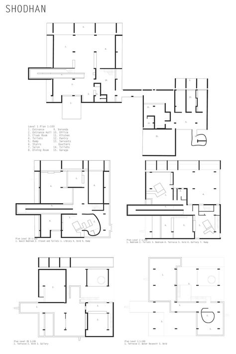 Villa Shodhan, Le Corbusier Precedent Study on Behance Le Corbusier Plan, Villa Shodhan, Precedent Study, Corbusier Architecture, Le Corbusier Architecture, Lost City Of Atlantis, Elevation Plan, Semester 2, Environmental Design