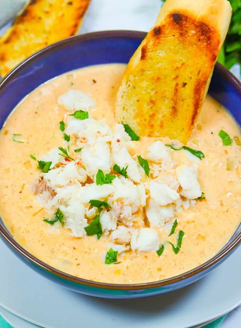 She-Crab Soup Recipe - Immaculate Bites Easy She Crab Soup, Crawfish Pepper Jack Soup, She Crab Soup Recipe Best, Crab Newburg Recipe, She Crab Soup Recipe, Crab Bisque Recipe, Postpartum Prep, Maryland Crab Soup, Crab Soup Recipes