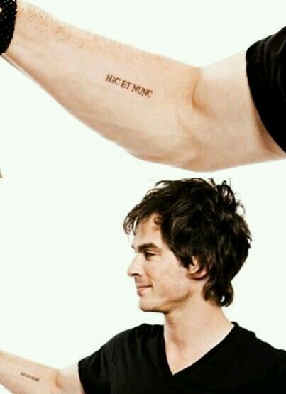 Ian Somerhalder Tattoo, Tattoo On Arm, Tattoo Meaning, Ian Somerhalder, Damon Salvatore, A Tattoo, Tattoo On, Arm Tattoo, And Now