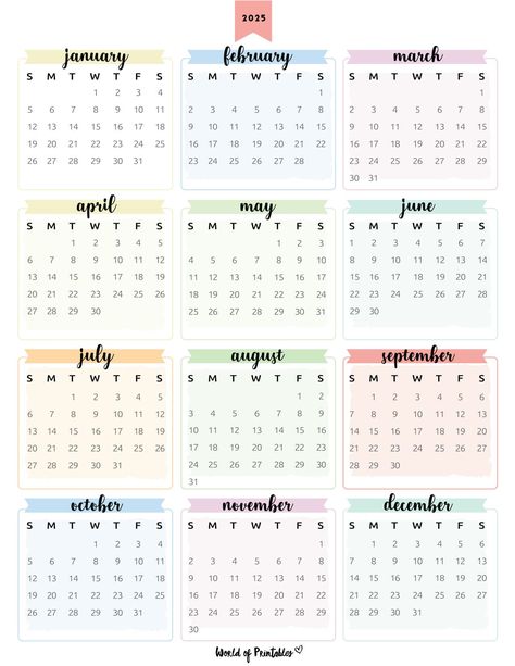 Calender Printables, Free Calendars, Free Printable Calendar Templates, Calendar Design Template, 2025 Year, Monthly Printable, Diy Crafts Bookmarks, Today Calendar, Unique Calendar