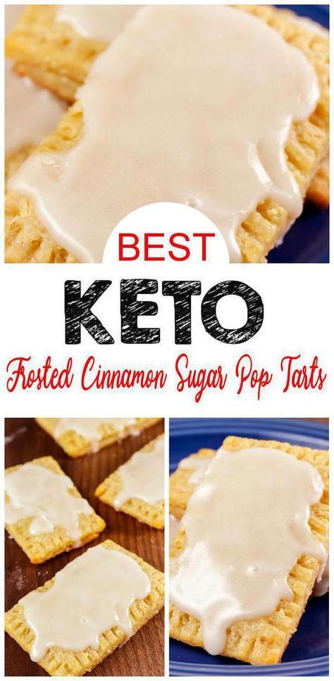 Keto Breakfast Easy, Cinnamon Pop Tarts, Poptart Recipe, Sugar Pop, Postre Keto, Pop Tart, Low Carb Dessert, Cinnamon Recipes, Keto Brownies