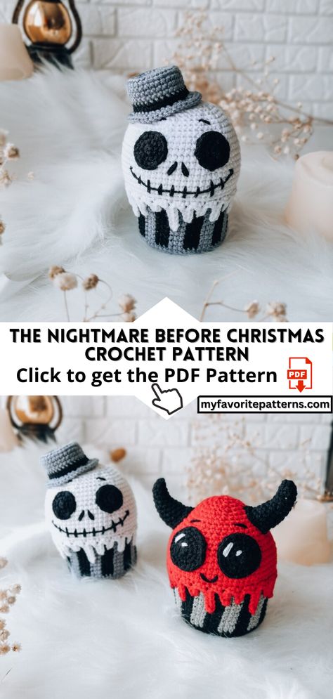 The Nightmare Before Christmas Crochet Pattern Nightmare Before Christmas Crochet, Crochet Halloween Patterns Free, Zero Nightmare Before Christmas, Crochet Valentine Patterns, Christmas Crochet Patterns Free, Christmas Crochet Pattern, Sally Nightmare Before Christmas, Christmas Download, Valentines Patterns