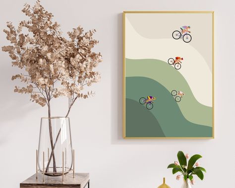 Retro Bike Wall Art PRINTABLE, Wall Art, Graphic Print, Bike Poster, Vintage Bike Poster, Mountain Bike Wall Art, DIGITAL DOWNLOAD Bike Event Poster, Bike Wall Art, Cycle Painting, Bike Artwork, Wall Art Graphic, Bike Wall, Bicycle Decor, Velo Vintage, Bike Poster