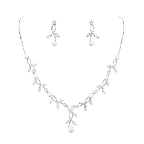 PRICES MAY VARY. Marquise teardrop CZ flower leaf pearl floral vine filigree necklace earrings jewelry set for bridal wedding party, sparkly and elegant Necklace Length: about 43cm (16.9") + 5cm (2") extra extension chain. Earring Size: about 0.55" by 1.1" The bridal wedding jewelry sets show the dream and beauty for women, with delicate design and sturdy construction, which can make you more charming in the crowd You can wear the bridal wedding jewelry set for your big day, or other party. Grea Chain Earring, Wedding Jewelry Set, Filigree Necklaces, Mom Wedding, Earring Sets, Wedding Bridal Jewellery, Flower Leaf, Elegant Necklace, Matching Jewelry