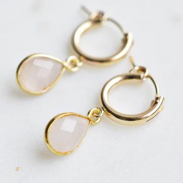 Earrings– Page 2– Pink Moon Jewelry Surrey Bc, Quartz Gemstones, Rose Gold Quartz, Gold Filled Hoops, Pink Moon, Rose Quartz Gemstone, Moon Jewelry, Threader Earrings, Classic Jewelry