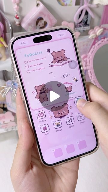 𝘧𝘪𝘢 ⭑.ᐟ on Instagram: "⋆𐙚₊˚⊹🧸 ios18 new update with @micowidget 🎀.𖥔 ݁ ˖

have you guys updated to ios18?🤤💗 all the new features are so cute!!🌸 
📂 app: mico - widgets & wallpaper

#sanrio #sanriocore #sanrioaesthetic #sanriocharacters  #mymelody #ios18 #iphone #pinkphone #lockscreen #wallpaper #widget #micoapp #pinkaesthetic #desksetup #deskgoals #deskdecor #kawaii #ａｅｓｔｈｅｔｉｃ #foryou #fypシ" Apps Must Have Iphone Aesthetic, Mico Widget, Apps Must Have Iphone, Widgets Wallpaper, Wallpaper Sanrio, Wallpaper Widget, Cute Diary, Desk Goals, Cute App