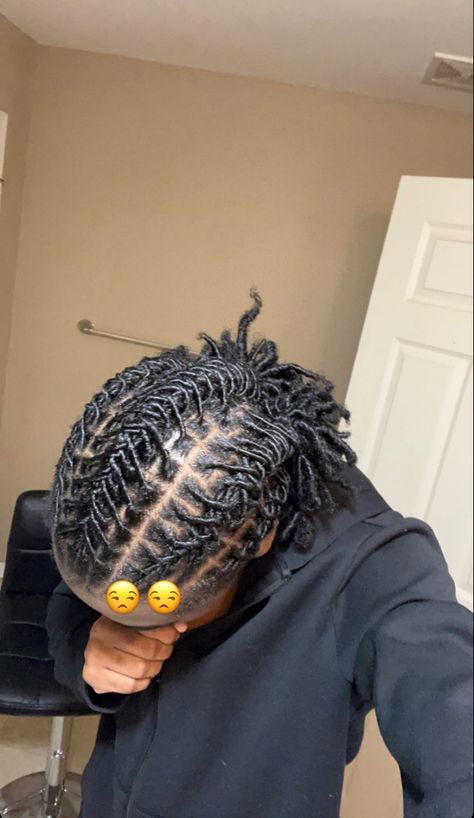 Braids Two Strand Twist, Two Braids Dreads Men, One Strand Twist Men, Male Retwist Styles, 2 Strand Twist Men High Top, Men’s Loc Styles Barrel Twist, Three Barrel Twist Locs, Double Barrel Twist Dreads, Dreadheads Hairstyles