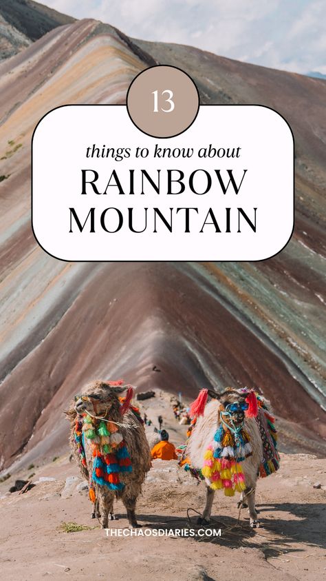 🏔️ Rainbow Mountain Peru: Complete Travel Guide | Hike the stunning Rainbow Mountain with this detailed guide! Discover everything you need to know, from how to get there to what to pack, and tips for making the most of your adventure. Experience one of Peru's most breathtaking natural wonders! 🇵🇪 #RainbowMountain #PeruTravel #TravelGuide #AdventureTravel #Hiking Peru Mountain Color, Rainbow Mountain Peru, Peru Mountains, Rainbow Mountains Peru, Rainbow Mountains, Altitude Sickness, Rainbow Mountain, Isles Of Scilly, Peru Travel