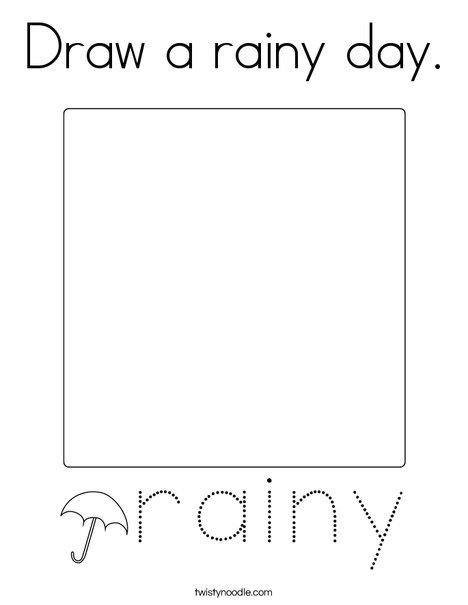 Draw a rainy day Coloring Page - Twisty Noodle Rainy Day Worksheets For Preschool, Rainy Season Worksheets Kindergarten, Rainy Day Coloring Pages Free Printable, Days Of The Week Activities Preschool, Weather Worksheets Preschool, Rainy Day Coloring Pages, Days Of The Week Activities, Preschool Transitions, Weather Activities Preschool