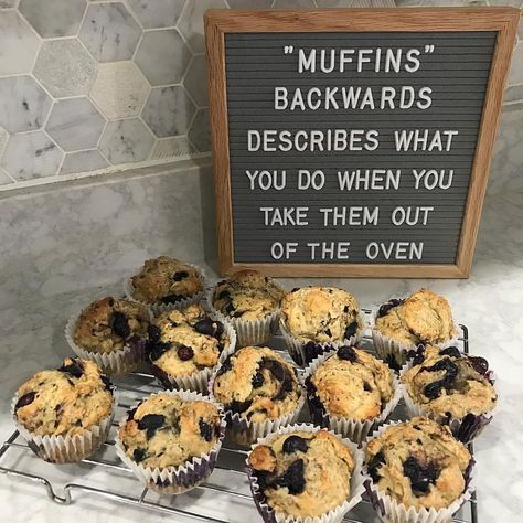 @_natalieee1 on Instagram: “Trying out a new recipe for blueberry flax seed muffins!! 😋 #baking #muffins #letterboard #letterboardquotes #feltnookboards #healthybaking…” Letter Board Ideas, Letter Board Quotes, Funny Good Morning, Message Board Quotes, Memes Life, Word Board, Felt Letter Board, Funny Good Morning Quotes, Letter Boards