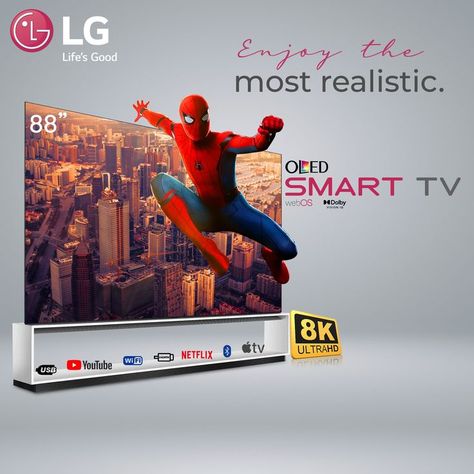 Ads Concept Design, LG, Hisense and Sony. Offer Ads Creative, Tv Banner Design, Tv Ads Creative, Phone Ads, 8k Tv, Skin Quotes, Tv Poster, Tv Adverts, Applied Art