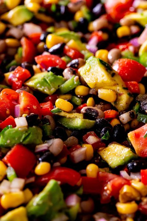 Mexican Caviar (cowboy salad) Mexican Caviar, Caviar Cowboy, Cowboy Salad, Caviar Recipes, Cowboy Caviar, Hispanic Food, Low Cholesterol, Fresh Veggies, Heart Healthy