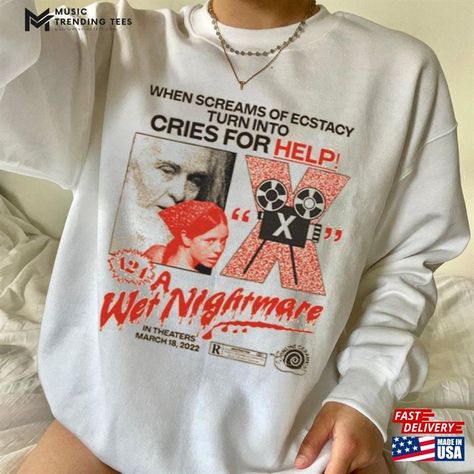 A24 X Wet Nightmare Shirt Horror Movie Merch T-Shirt Hoodie Check more at https://musictrendingtees.com/product/a24-x-wet-nightmare-shirt-horror-movie-merch-t-shirt-hoodie/ Horror Merch, Merch Hoodie, Horror Movie, Graphic Design Posters, Horror Movies, Hoodie Sweatshirt, Hoodie Shirt, Sweatshirts Hoodie, Turn Ons