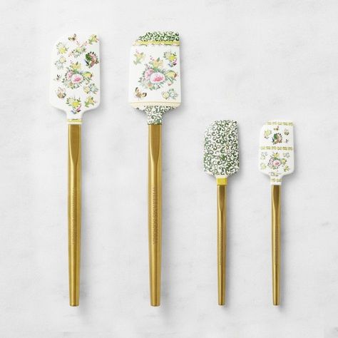 Williams Sonoma Kids Pottery, Spatula Set, Cute Kitchen, Spatulas, Gold Handles, Humble Abode, Pottery Barn Teen, Chinese Porcelain, Vibrant Design