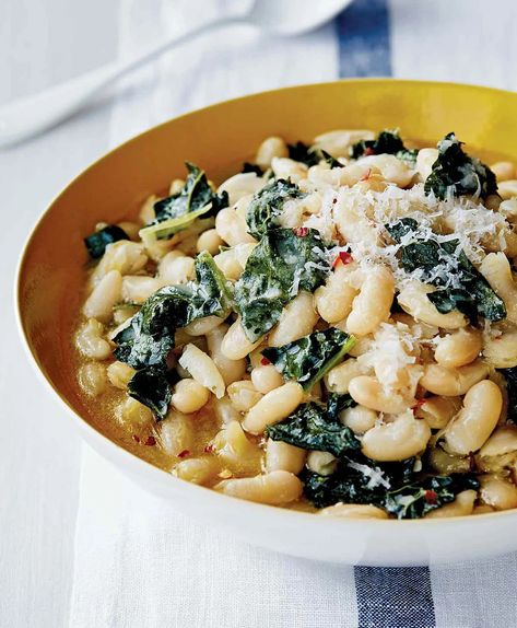 White Bean Ragu, Allspice Recipe, Bean Ragu, Kale Dishes, Beans And Kale, Kale And White Bean, Grilled Pork Loin, Tuscan Kale, Lemon Rosemary Chicken