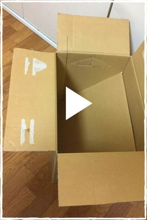 Easy Cat House, Cat House Diy Cardboard, Cardboard Box Houses, Diy Cat Bed, Cardboard Cat House, Paper Box Diy, Cat House Diy, Dog House Diy, Diy Dog Bed