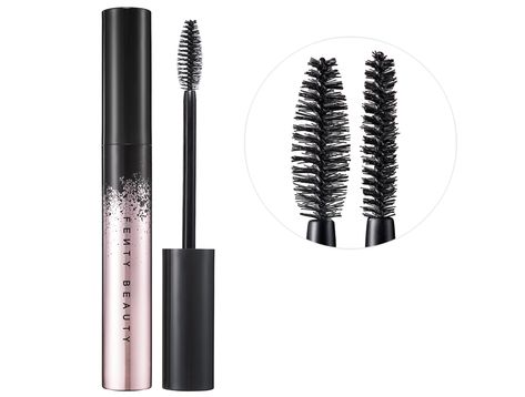 Check out this product at Sephora.com - Fenty Beauty by Rihanna Full Frontal Volume, Lift & Curl Mascara - Cuz I'm Black Full Frontal, Fenty Beauty, Rihanna, Sephora, Eyeliner, Beauty, Black