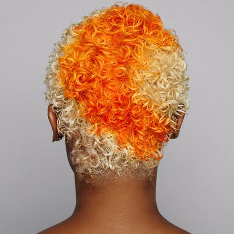 Orange Hair Dye, Strands Hair, Yellow Hair Color, Good Dye Young, Short Hair Designs, Shaved Hair Designs, Natural Hair Cuts, Semi Permanent Hair Dye, Hydrating Hair Mask