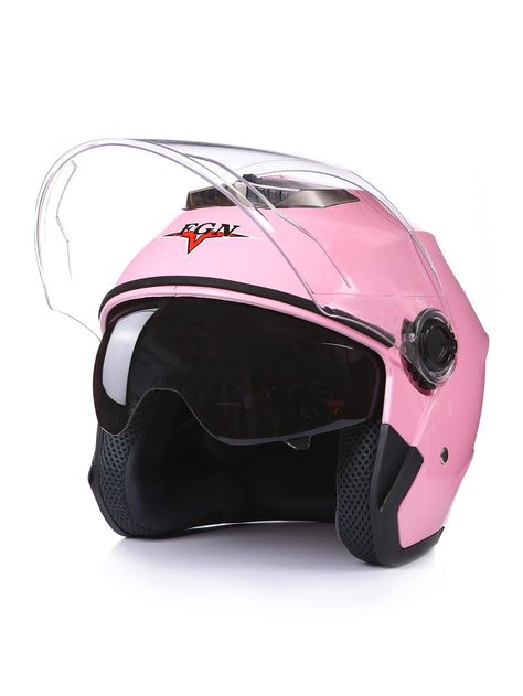 Pink  Collar  ABS   Embellished   Cycling Pink Helmet, Biker Stuff, Pink Collar, Pink Collars, Motorcycle Helmet, Everything Pink, Motorcycle Helmets, Pink Color, Cycling