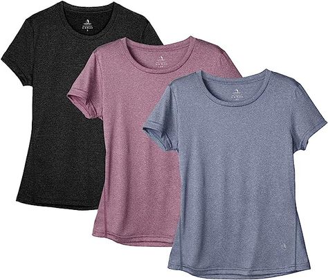 Yoga Gym Short Sleeve Tops Sports Shirts, 3-Pack Tshirts For Women, Exercise Gym, Jeans Outfits, Yoga Exercise, Yoga Activewear, Workout Running, Yoga Gym, Womens Workout Outfits, Sport T-shirts