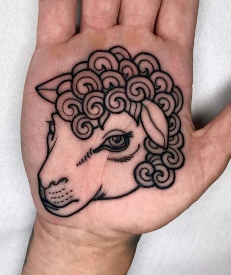 American Traditional Lamb Tattoo, 99 Sheep Tattoo, Traditional Sheep Tattoo, Sheep In Wolves Clothing Tattoo, Sheep Tattoo Design, 99 Sheep, Sheep In Wolves Clothing, Black Sheep Tattoo, Lamb Tattoo