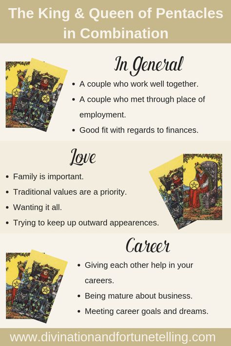 What does it mean when you receive the King and Queen of Pentacles together in a Tarot reading? Curious to know what it means when you have the Queen and King of Pentacles Court cards in combination in your general, love, or career Tarot card reading? Well, you’ve come to the right place! King Of Coins Tarot Meaning, Queen Of Coins Tarot Meaning, Tarot Multiples, Queen Of Coins Tarot, Psychic Symbols, Mystic Meg, Tarot Combinations, King Of Pentacles, Career Tarot