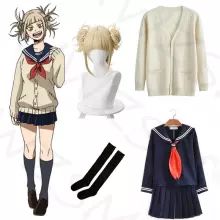 Uniform Sweater, Hero Academia Cosplay, Black Cosplay Wig, Toga Costume, My Hero Academia Cosplay, Kei Visual, Sailor Suit, Anime Costumes, Boku No Hero