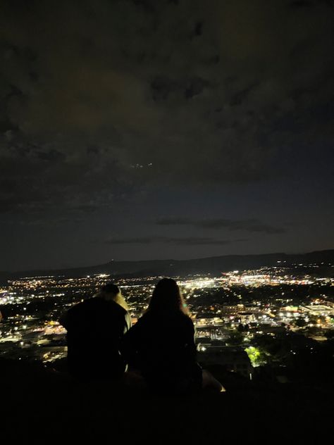 Rooftop View Night Aesthetic, Sitting Outside At Night, Deep Talks, City Background, Sky Full Of Stars, Escape Reality, The Good Witch, Friend Photoshoot, Top Of The World