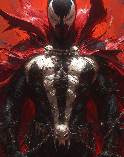 Spawn Marvel, Spawn Characters, Spawn 1, Batman Painting, Soldier Graphic, Spawn Comics, Black Comics, Spiritual Artwork, Comics Artist